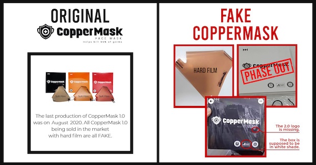 Public warned against use of fake CopperMask
