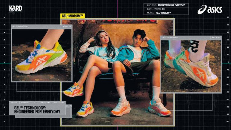 Asics features K-Pop idol group Kard in latest Gel-Miqrum launch