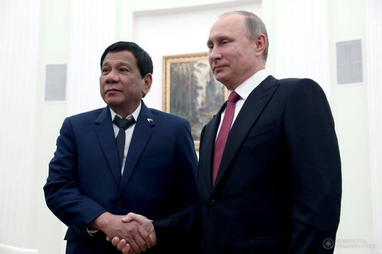 Duterte asks Putin to visit, welcomes new envoys