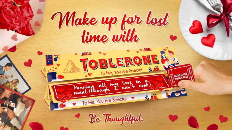#MakeUpForLostTime with your loved ones with Toblerone Valentine’s Day packs