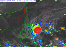 Parts of Visayas, Mindanao under Signal No. 1 as TS “Auring” remains almost stationary over PHL Sea
