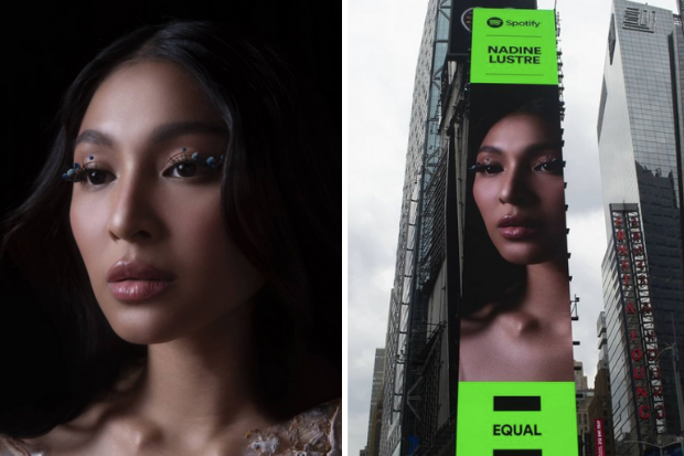 LOOK: Nadine Lustre featured on billboard now up on New York’s Times Square