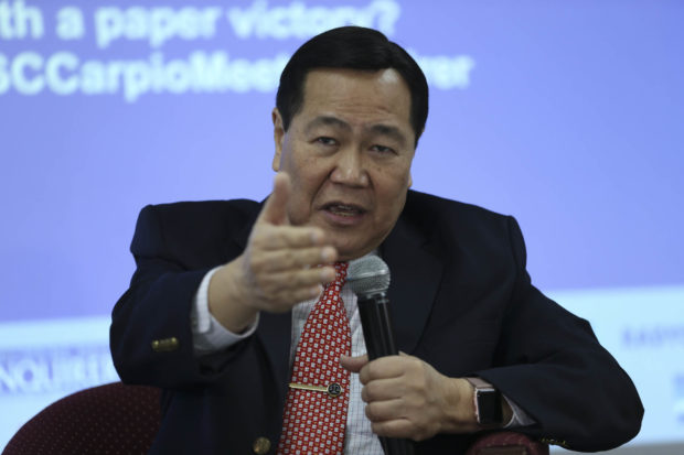 Carpio: Time to rouse Duterte from sleep, tell him China doesn’t possess WPS