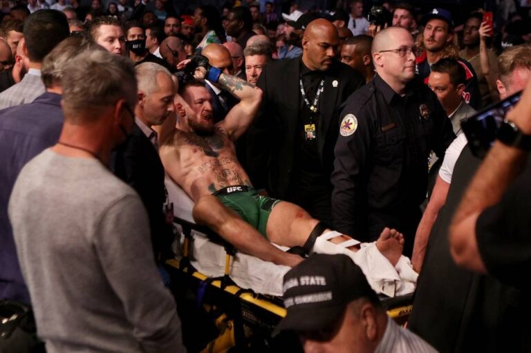 Conor McGregor injures ankle, Poirier wins UFC 264 showdown