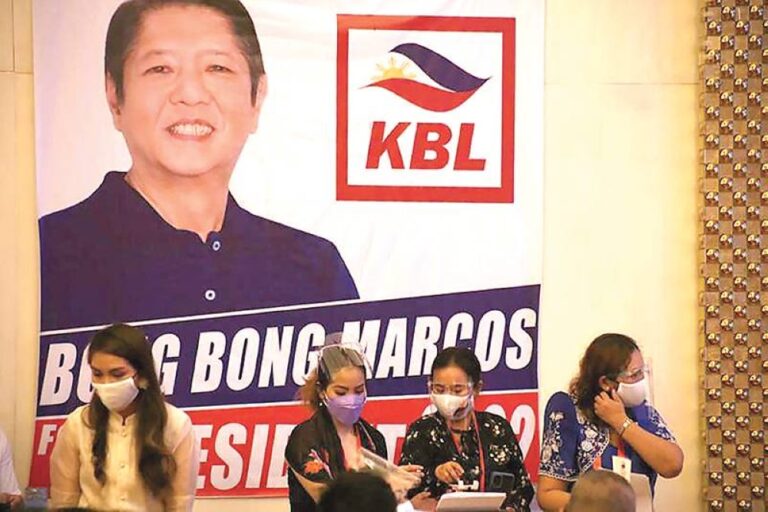 KBL names Bongbong as presidential candidate