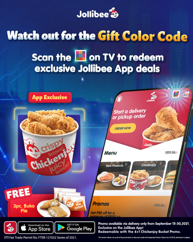 Jollibee launches Gift Color Code for an exclusive free offer