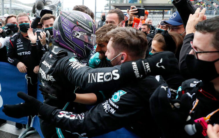 Lewis Hamilton’s magic 100th win is mind-blowing, says Mercedes boss