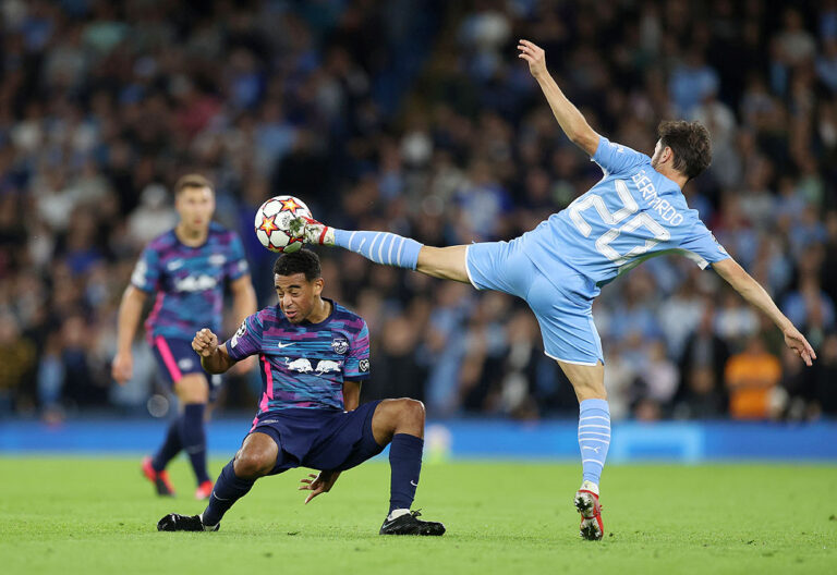 Man City survives Nkunku hat trick to overwhelm Leipzig 6-3