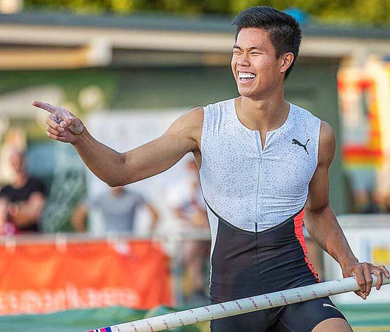 Filipino pole-vaulter Obiena sets new Asian record in winning gold in Austria