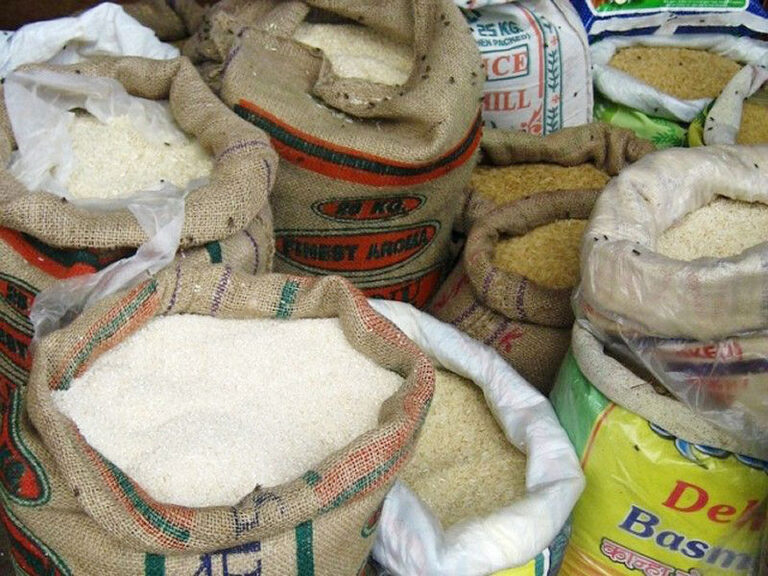 Average retail prices for rice go down