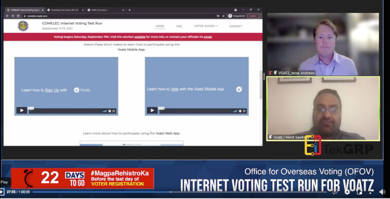 Trial run of overseas online voting starts Saturday