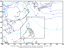 Trough of Typhoon “Mindulle” affecting eastern sections of S. Luzon, Visayas