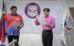 In photos: Bongbong Marcos takes his oath as chair and presidential candidate of PFP party