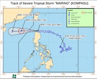 “Maring” makes landfall in the vicinity of Fuga Island in Cagayan; forecast to exit today