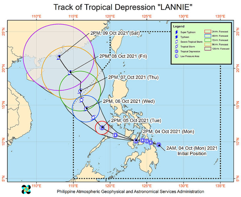 12th typhoon of the year brings rains over central Philippines 