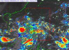 Several areas still under Signal No. 1 as TD “Lannie” heads towards Camote Sea