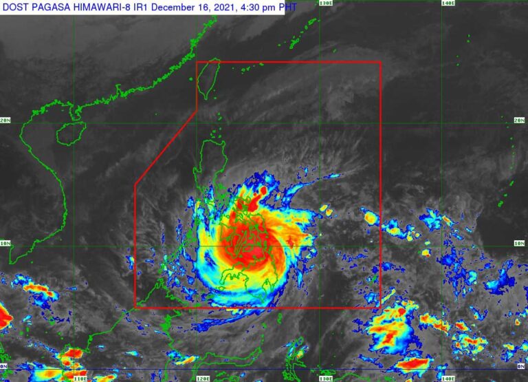 Typhoon Rai may make landfall in Palawan