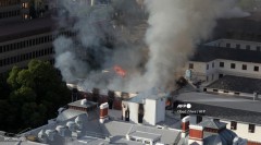 Fire breaks out at South African parliament in Cape Town
