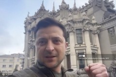 Defiant Zelensky vows ‘I’m here’ after Russian attack