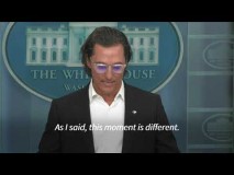 Matthew McConaughey urges ‘gun responsibility’ at White House podium