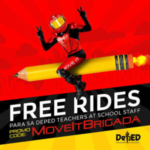 Grab’s MOVE IT offers free rides to public school teachers in 4 Metro Manila areas 