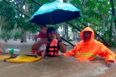 Philippines sharply revises storm death toll down to 45