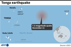 Tsunami warning lifted after major quake near Tonga