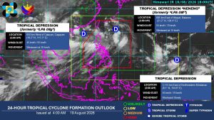 Three tropical depressions on PAGASA’s monitoring; southwest monsoon to still batter Luzon